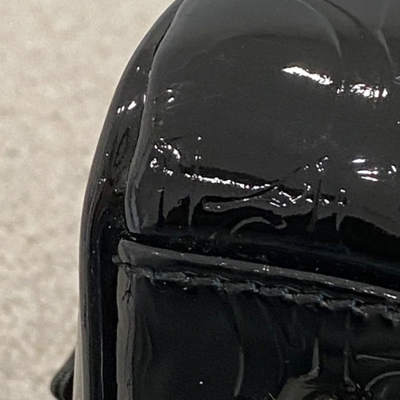 Authentic Pre-owned Dior Black Monogram Patent Leather Boston Bag - Picture 9 of 16